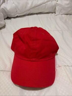 Nike Red Embroidered Swoosh Cap